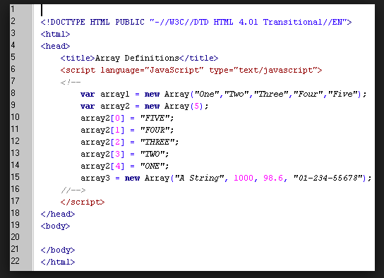 JS ARRAY